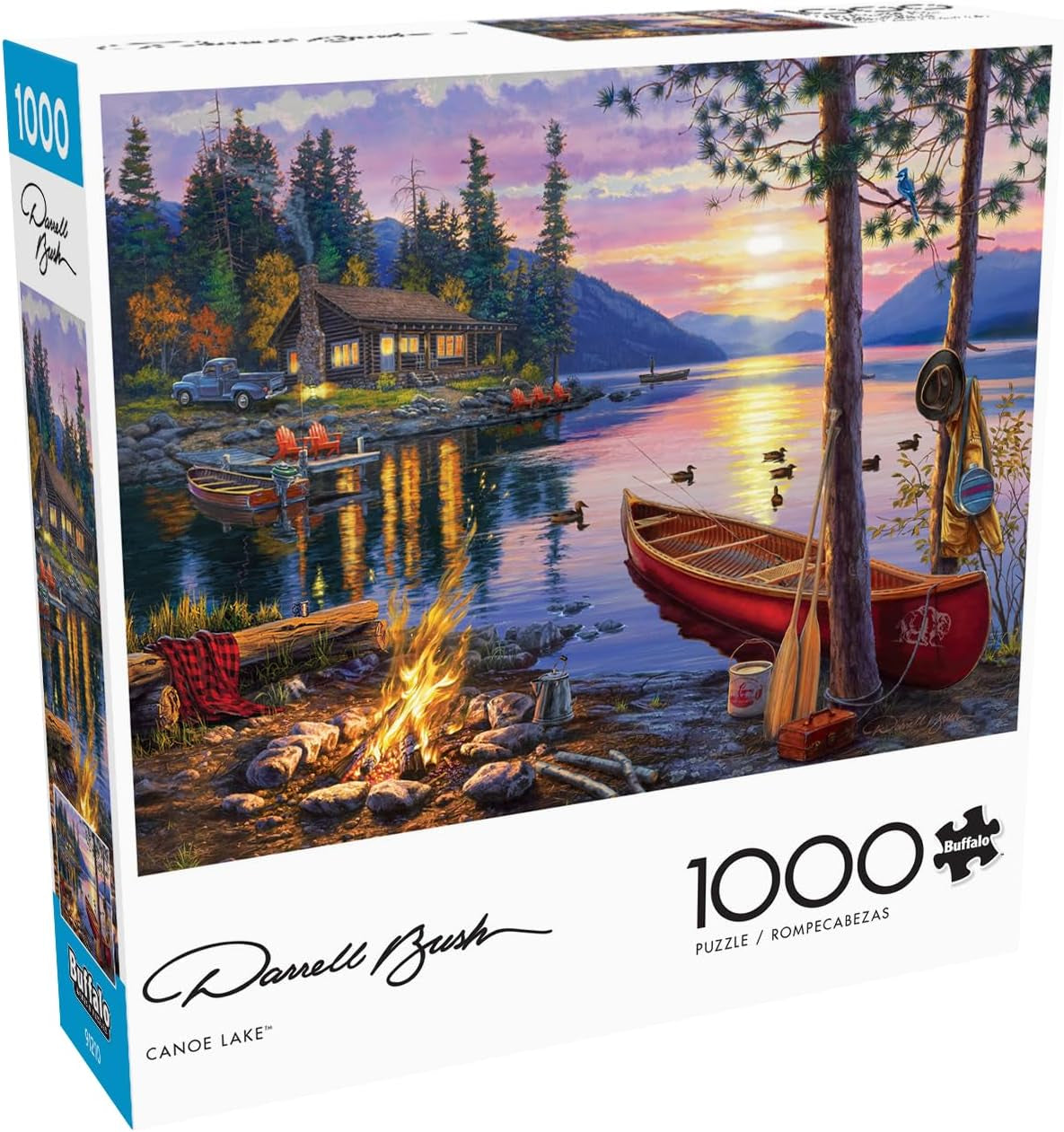 - Darrell Bush - Canoe Lake - 1000 Piece Jigsaw Puzzle