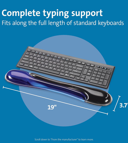 Duo Gel Keyboard Wrist Rest - Blue (K62397AM)