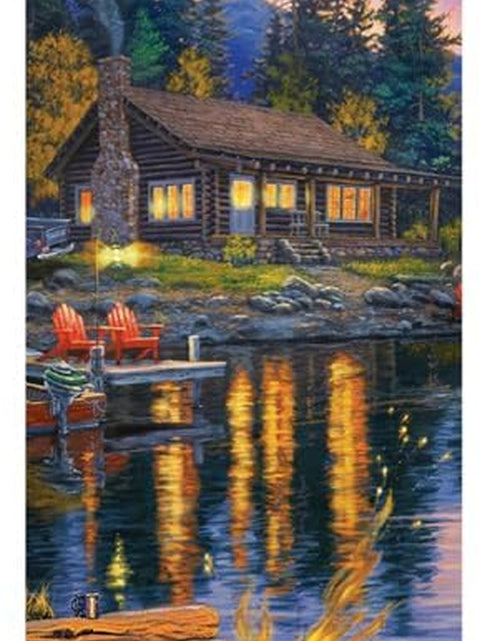 Load image into Gallery viewer, - Darrell Bush - Canoe Lake - 1000 Piece Jigsaw Puzzle
