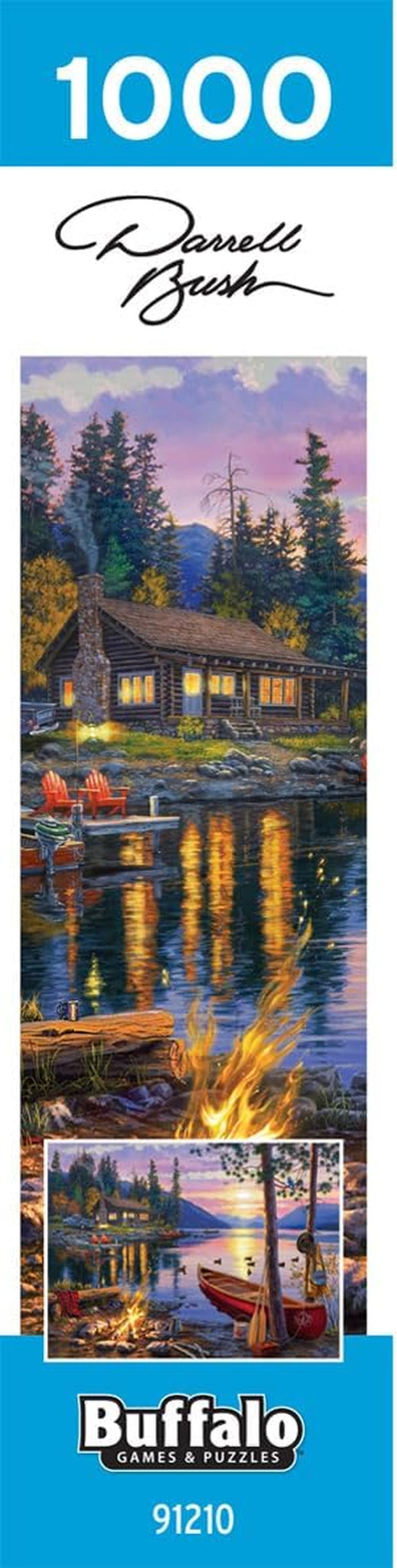 - Darrell Bush - Canoe Lake - 1000 Piece Jigsaw Puzzle
