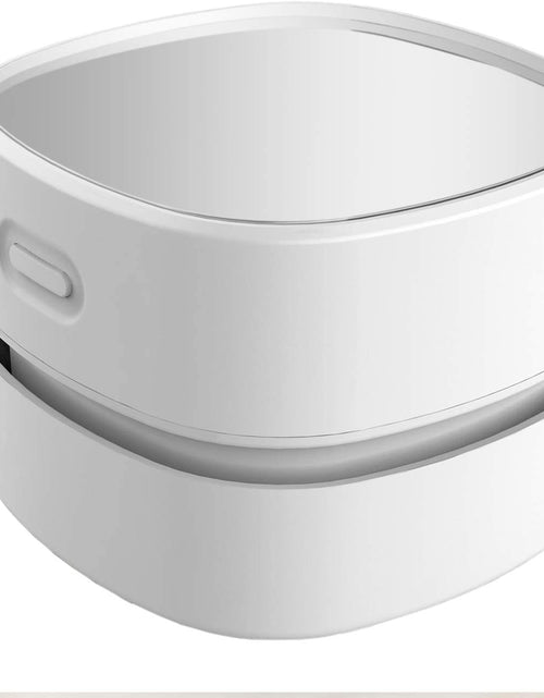Load image into Gallery viewer, Desktop Vacuum Cleaner, Mini Table Dust Sweeper Energy Saving,High Endurance up to 90 Mins,Cordless&amp;360º Rotatable Design for Keyboard/Home/School/Office(White)
